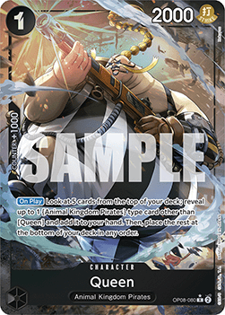 (080) One Piece TCG OP08: Two Legends Single: Queen (OP08-080) (V.2) Alternate Art