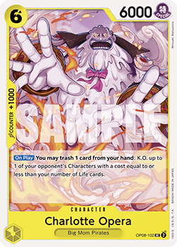 (102) One Piece TCG OP08: Two Legends Single: Charlotte Opera (OP08-102) Uncommon