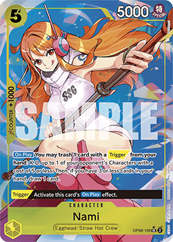 (106) One Piece TCG OP08: Two Legends Single: Nami (OP08-106) (V.2) Alternate Art