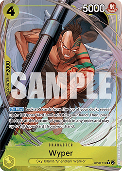 (110) One Piece TCG OP08: Two Legends Single: Wyper (OP08-110) (V.2) Alternate Art