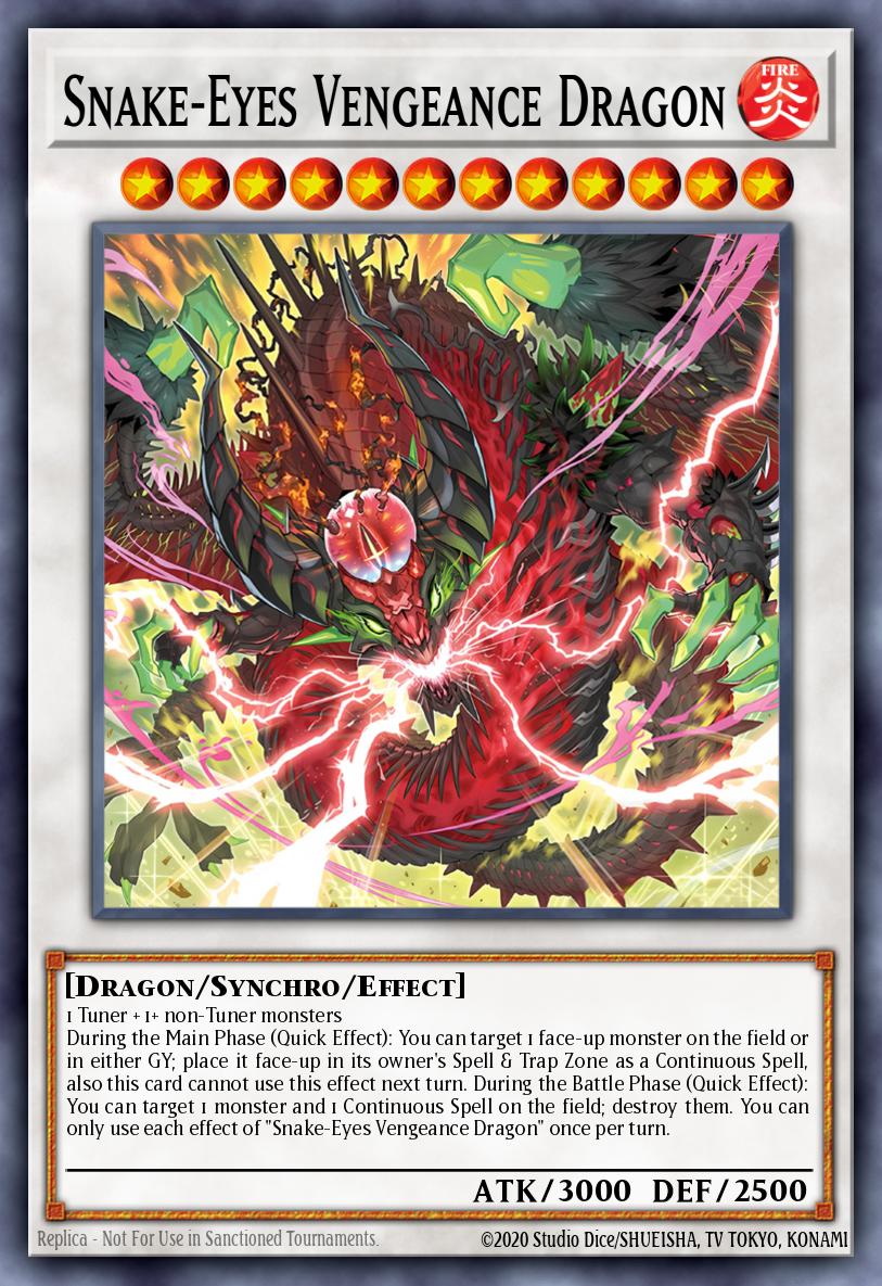 (040) YuGiOh TCG ALIN: Alliance Insight Single: Snake-Eyes Vengeance Dragon (V.1 - Ultra Rare) Ultra Rare
