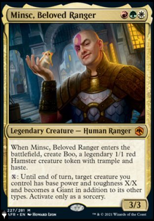 (227) Magic The Gathering The List Single: Minsc, Beloved Ranger Mythic