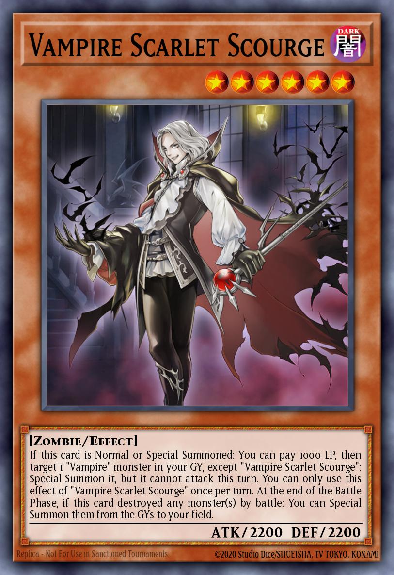 (237) YuGiOh TCG MP19: 2019 Gold Sarcophagus Tin Mega Pack Single: Vampire Scarlet Scourge Common