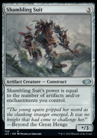 (796) Magic The Gathering Jumpstart 2022 Single: Shambling Suit Uncommon