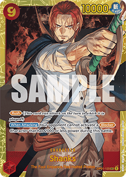 (OP01-120) One Piece TCG PRB01: The Best Single: Shanks (OP01-120) (V.1) Secret Rare