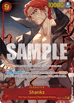 (OP01-120) One Piece TCG PRB01: The Best Single: Shanks (OP01-120) (V.2) Alternate Art