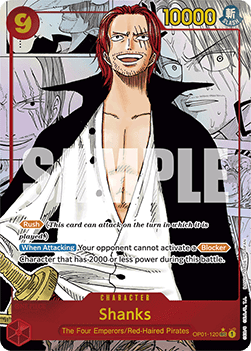 (OP01-120) One Piece TCG PRB01: The Best Single: Shanks (OP01-120) (V.3) Manga Rare