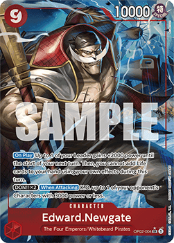 (OP02-004) One Piece TCG PRB01: The Best Single: Edward.Newgate (OP02-004) Alternate Art