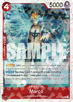 (OP02-018) One Piece TCG PRB01: The Best Single: Marco (OP02-018) (V.2) Rare