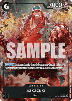 (OP02-099) One Piece TCG PRB01: The Best Single: Sakazuki (OP02-099) (V.2) Alternate Art