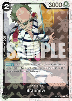 (OP03-089) One Piece TCG PRB01: The Best Single: Brannew (OP03-089) (V.2) Rare