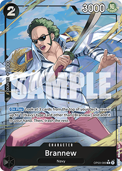(OP03-089) One Piece TCG PRB01: The Best Single: Brannew (OP03-089) (V.4) Alternate Art