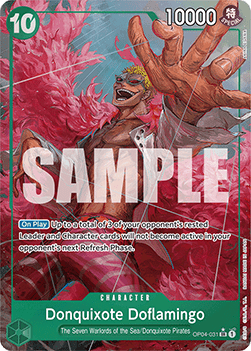 (OP04-031) One Piece TCG PRB01: The Best Single: Donquixote Doflamingo (OP04-031) (V.2) Alternate Art