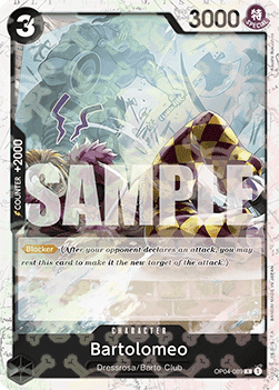 (OP04-089) One Piece TCG PRB01: The Best Single: Bartolomeo (OP04-089) (V.2) Rare