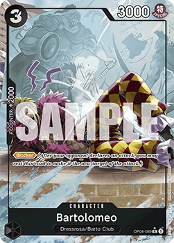(OP04-089) One Piece TCG PRB01: The Best Single: Bartolomeo (OP04-089) (V.3) Alternate Art