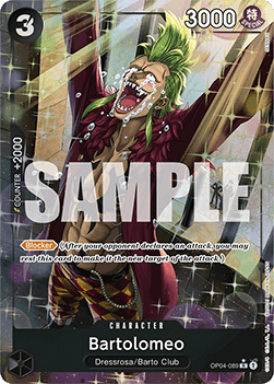 (OP04-089) One Piece TCG PRB01: The Best Single: Bartolomeo (OP04-089) (V.4) Alternate Art