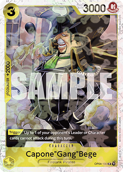 (OP04-100) One Piece TCG PRB01: The Best Single: CaponeGangBege (OP04-100) (V.2) Rare
