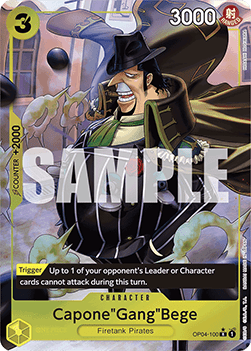 (OP04-100) One Piece TCG PRB01: The Best Single: CaponeGangBege (OP04-100) (V.3) Alternate Art