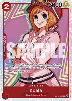 (OP05-006) One Piece TCG PRB01: The Best Single: Koala (OP05-006) (V.1) Super Rare