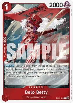 (OP05-015) One Piece TCG PRB01: The Best Single: Belo Betty (OP05-015) (V.1) Rare