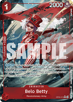 (OP05-015) One Piece TCG PRB01: The Best Single: Belo Betty (OP05-015) (V.3) Alternate Art