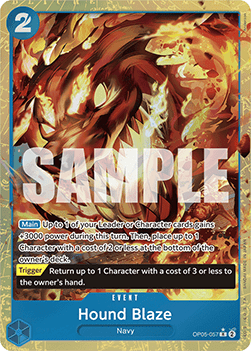 (OP05-057) One Piece TCG PRB01: The Best Single: Hound Blaze (OP05-057) (V.4) Alternate Art