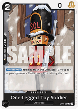 (OP05-081) One Piece TCG PRB01: The Best Single: One-Legged Toy Soldier (OP05-081) (V.1) Uncommon