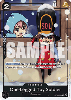 (OP05-081) One Piece TCG PRB01: The Best Single: One-Legged Toy Soldier (OP05-081) (V.4) Alternate Art
