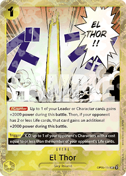 (OP05-114) One Piece TCG PRB01: The Best Single: El Thor (OP05-114) (V.2) Uncommon
