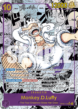 (OP05-119) One Piece TCG PRB01: The Best Single: Monkey.D.Luffy (OP05-119) (V.3) Manga Rare