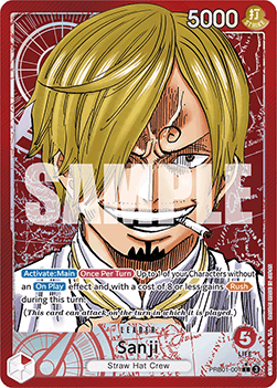 (001) One Piece TCG PRB01: The Best Single: Sanji (PRB01-001) (V.2) Alternate Art