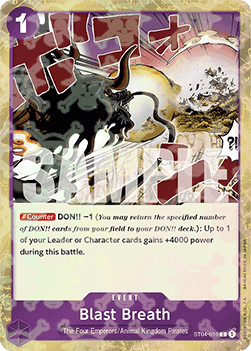 (ST04-016) One Piece TCG PRB01: The Best Single: Blast Breath (ST04-016) (V.2) Common