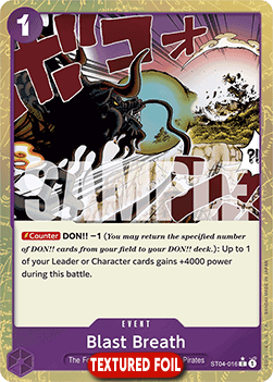 (ST04-016) One Piece TCG PRB01: The Best Single: Blast Breath (ST04-016) (V.3) Common