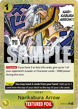 (ST09-014) One Piece TCG PRB01: The Best Single: Narikabura Arrow (ST09-014) (V.3) Common