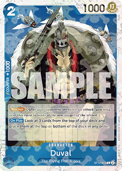 (ST12-014) One Piece TCG PRB01: The Best Single: Duval (ST12-014) (V.2) Common