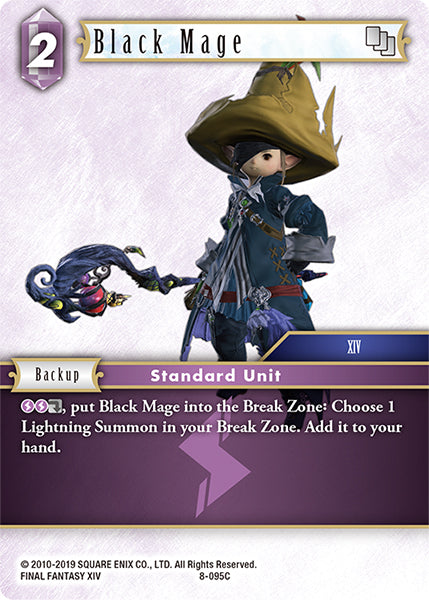 (095) Final Fantasy TCG Opus VIII Single: Black Mage (8-095) Common