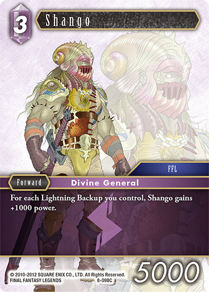 (098) Final Fantasy TCG Opus VIII Single: Shango (8-098) Common
