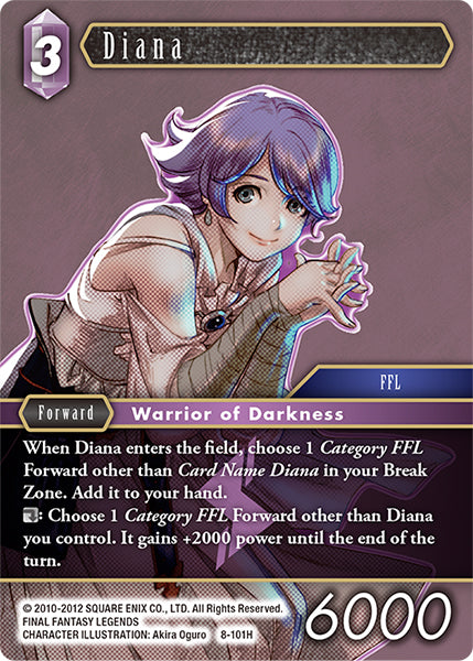 (101) Final Fantasy TCG Opus VIII Single: Diana (8-101) Hero