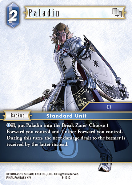 (121) Final Fantasy TCG Opus VIII Single: Paladin (8-121) Holo Common