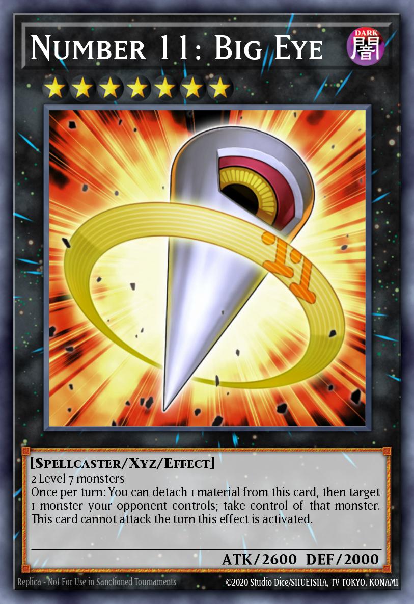 (062) YuGiOh TCG RA04: Quarter Century Stampede Single: Number 11: Big Eye (V.3 - Secret Rare) Secret Rare