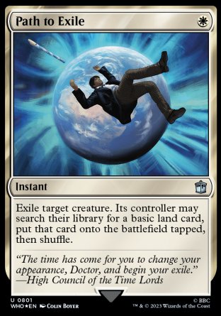 (801) Magic The Gathering Universes Beyond: Doctor Who: Extras Single: Path to Exile Uncommon