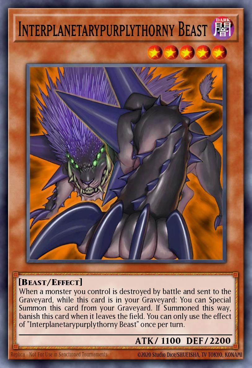 (246) YuGiOh TCG MP14: 2014 Mega-Tins Mega-Pack Single: Interplanetarypurplythorny Beast Common