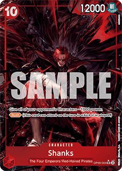 (004) One Piece TCG OP09: Emperors in the New World Single: Shanks (OP09-004) (V.2) Alternate Art