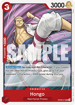(011) One Piece TCG OP09: Emperors in the New World Single: Hongo (OP09-011) Uncommon