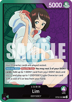 (022) One Piece TCG OP09: Emperors in the New World Single: Lim (OP09-022) (V.1) Leader