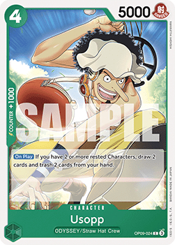 (024) One Piece TCG OP09: Emperors in the New World Single: Usopp (OP09-024) Common