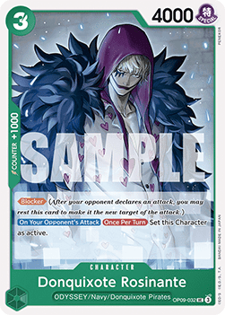 (032) One Piece TCG OP09: Emperors in the New World Single: Donquixote Rosinante (OP09-032) Uncommon