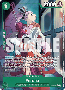 (034) One Piece TCG OP09: Emperors in the New World Single: Perona (OP09-034) (V.2) Alternate Art