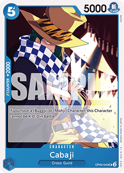 (045) One Piece TCG OP09: Emperors in the New World Single: Cabaji (OP09-045) Uncommon