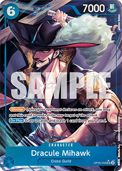 (048) One Piece TCG OP09: Emperors in the New World Single: Dracule Mihawk (OP09-048) (V.2) Alternate Art
